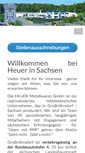 Mobile Screenshot of heuer-sachsen.de