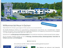 Tablet Screenshot of heuer-sachsen.de